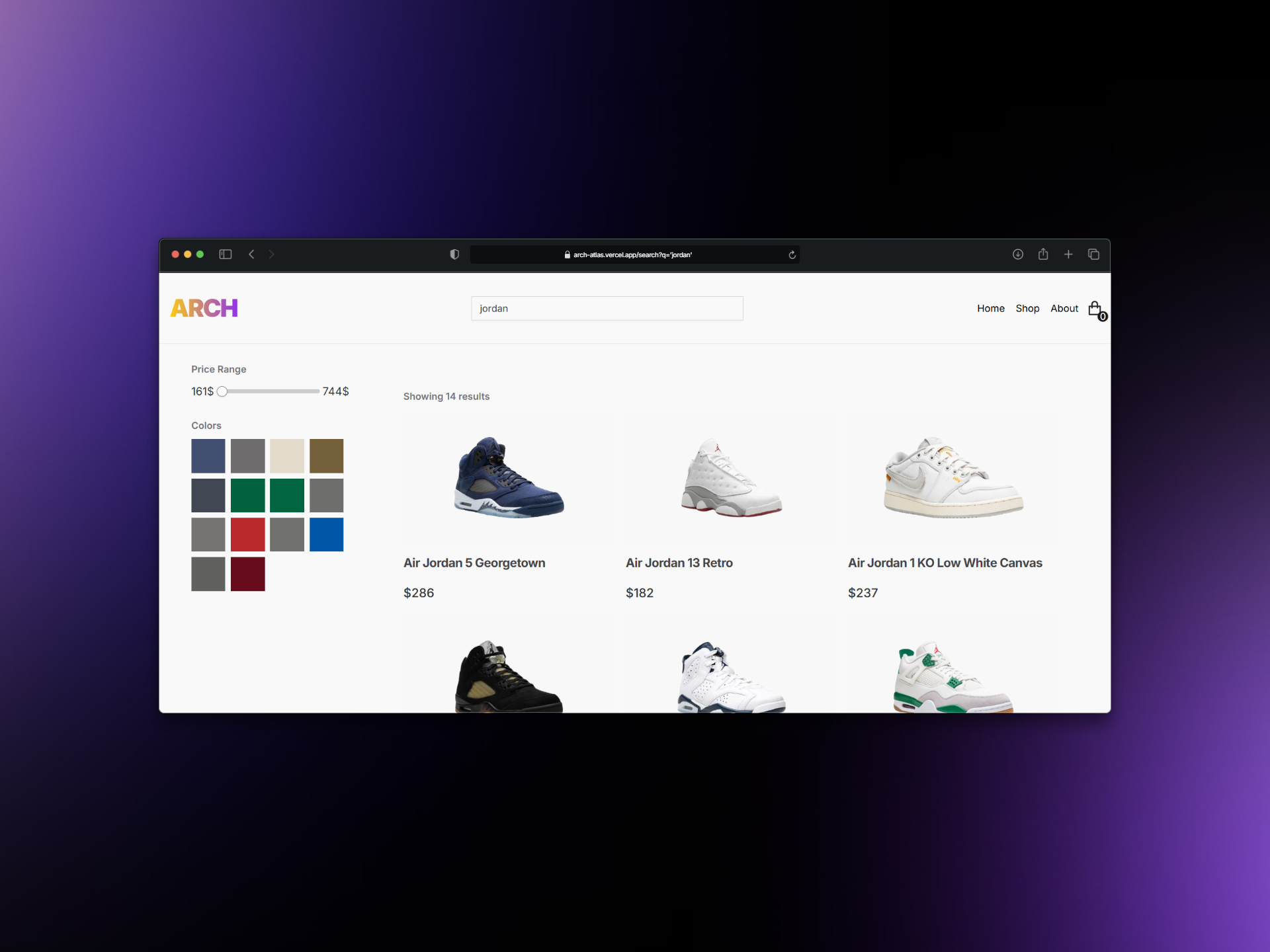student recruit website colors
